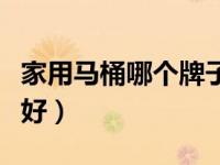 家用马桶哪个牌子好知乎（家用马桶哪个牌子好）