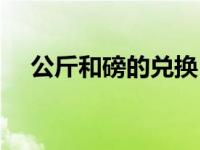 公斤和磅的兑换（今日公斤和磅的换算）