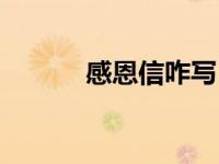 感恩信咋写（今日感恩信格式）