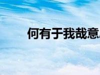 何有于我哉意思（今日何有于我哉）
