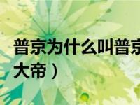 普京为什么叫普京大帝（今日普京为什么叫普大帝）