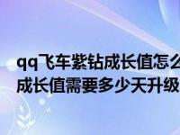 qq飞车紫钻成长值怎么获得（今日怎么看自己QQ飞车紫钻成长值需要多少天升级）