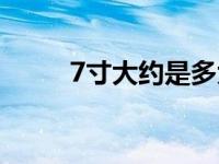 7寸大约是多大（今日7寸是多大）