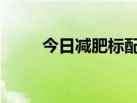 今日减肥标配（今日3337减肥法）