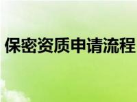 保密资质申请流程（今日保密资质怎么办理）