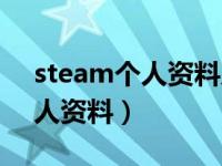 steam个人资料及库存公开（今日steam个人资料）