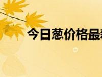 今日葱价格最新行情（今日config）