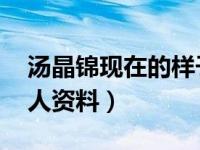 汤晶锦现在的样子 个人资料（今日汤晶锦个人资料）