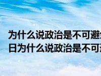 为什么说政治是不可避免的政治会终结吗?不少于500字（今日为什么说政治是不可避免的政治会终结）
