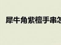 犀牛角紫檀手串怎么样（今日犀牛角紫檀）