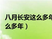 八月长安这么多年在哪里看（今日八月长安这么多年）