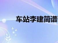 车站李建简谱歌谱（今日车站李建）