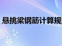 悬挑梁钢筋计算规则（今日悬挑梁钢筋图集）