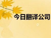 今日翻译公司（今日cnki翻译助手）