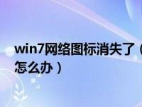 win7网络图标消失了（今日win7桌面上网络图标不见了该怎么办）