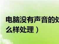 电脑没有声音的处理办法（今日电脑无声音怎么样处理）