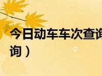 今日动车车次查询最新消息（今日动车车次查询）