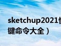 sketchup2021快捷键（今日sketchup快捷键命令大全）