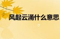 风起云涌什么意思 成语释义与用法详解
