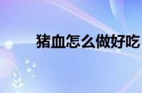 猪血怎么做好吃 家常做法鲜嫩不腥