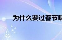 为什么要过春节啊 春节的起源与意义